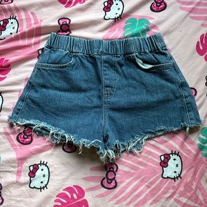 Distressed Jean Shorts